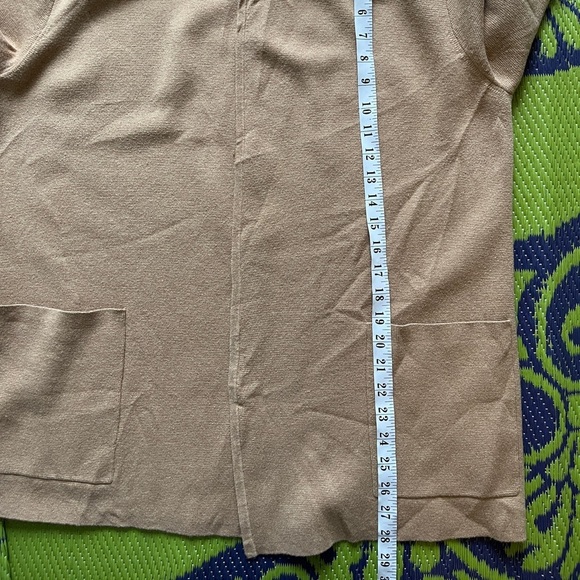 J. Crew Eloise Sweater-Blazer In Tan Size Medium Lighter-weight Cotton Blend - Picture 10 of 10